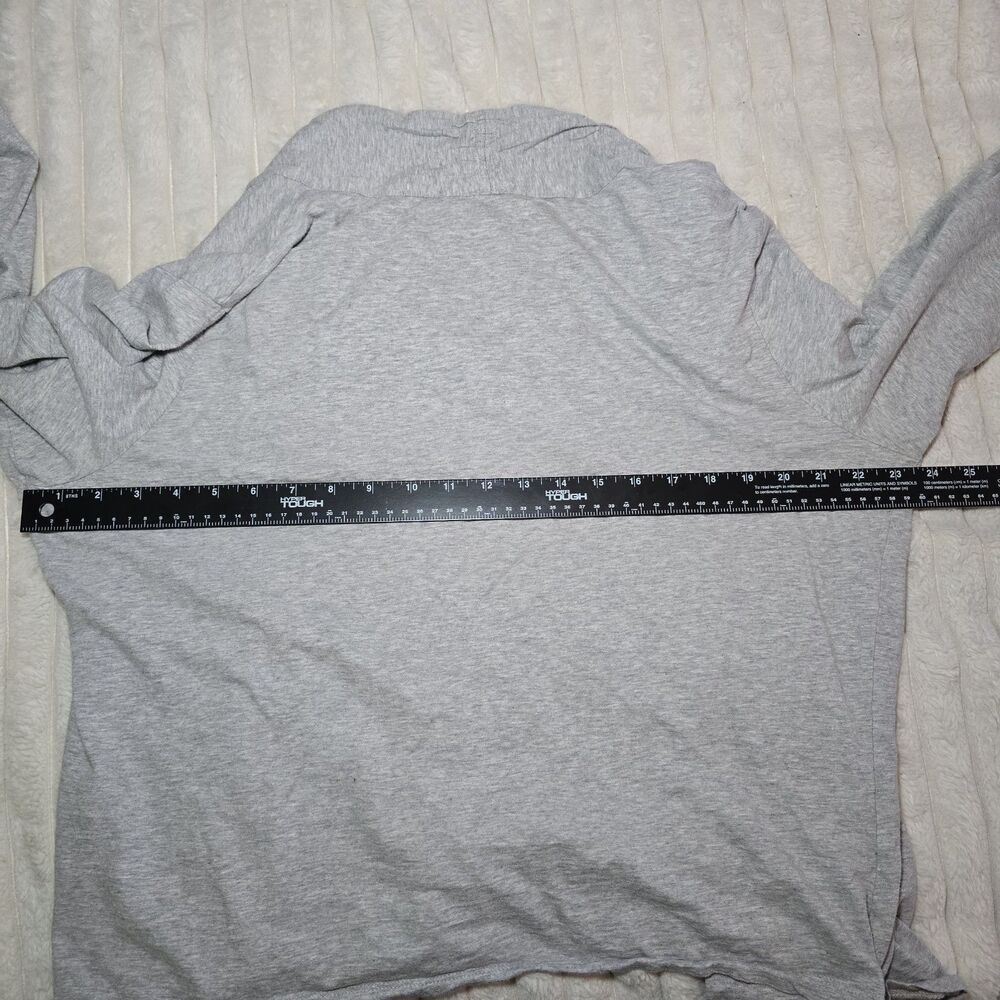 Coldwater Creek Women's Gray Knit Open Front Cardigan Sweater XL(18) - Picture 4 of 9